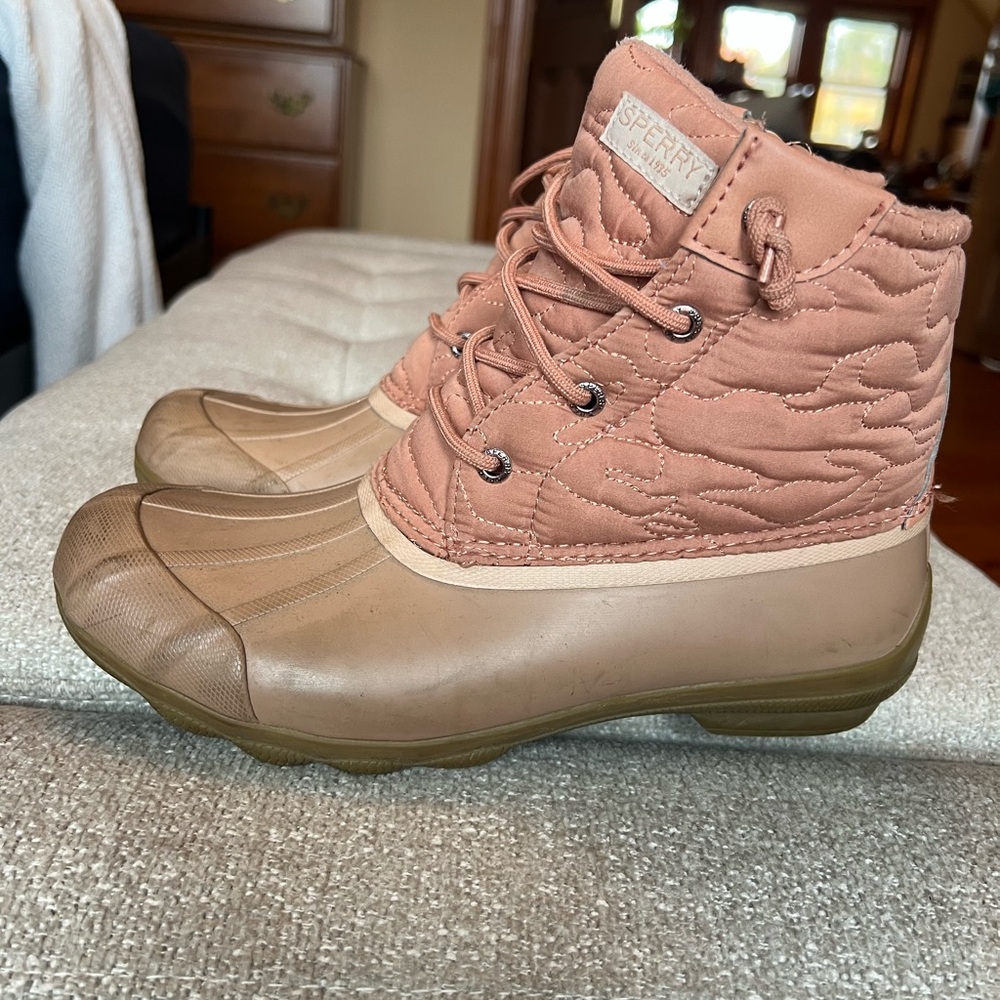 Sperry Tan Duck Boots
